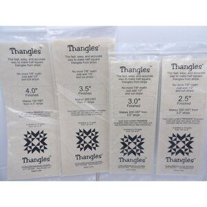 Heavenly Stitches- Thangles Paper Template for 2.5", 3.0", 3.5", and 4.0 HST